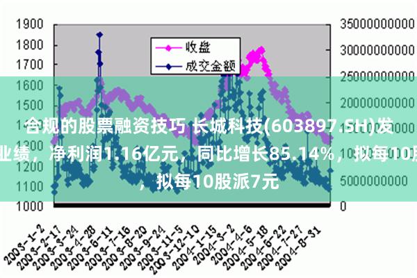 合规的股票融资技巧 长城科技(603897.SH)发上半年业绩，净利润1.16亿元，同比增长85.14%，拟每10股派7元