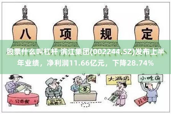 股票什么叫杠杆 滨江集团(002244.SZ)发布上半年业绩，净利润11.66亿元，下降28.74%